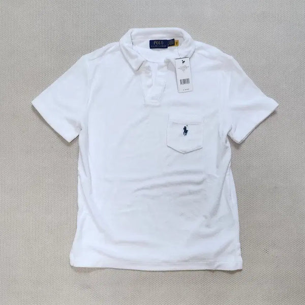 [BUNJANG] Polo Ralph Lauren Men's Terry Johnny Collar Polo Shirt - Size S / 폴로 랄프로렌 남성 테리 타월 폴로 카라 티셔츠 (사이즈 S)