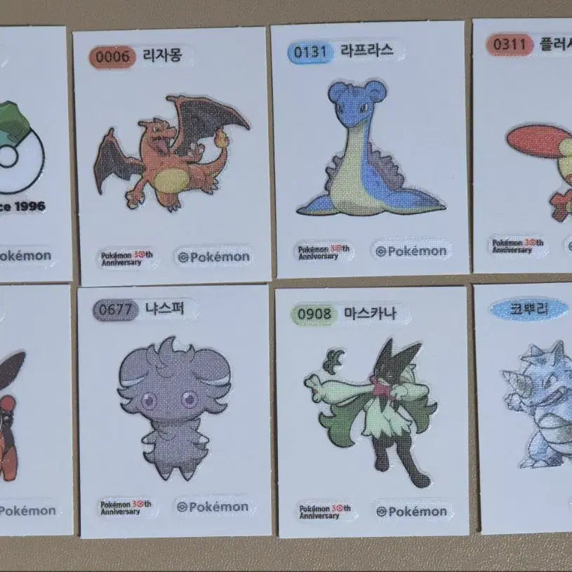 [BUNJANG] Pokemon 30th Anniversary Sticker Bundle Set / 포켓몬스터 30주년 띠부씰 일괄판매합니다