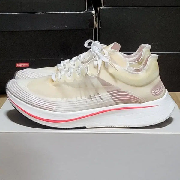 [BUNJANG] Nike Zoom Fly SP Crimson White / 나이키 줌플라이 280 SP 크림슨 화이트