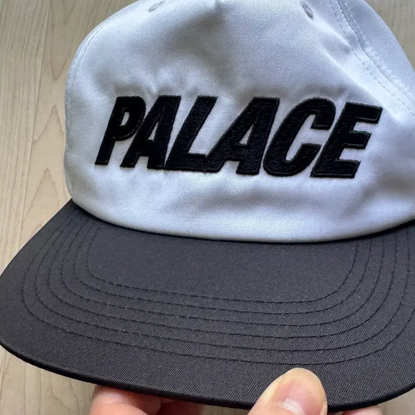 [BUNJANG] Palace Font Panel Snapback White Black / 팔라스 폰트 패널 스냅백 화이트 블랙 중고