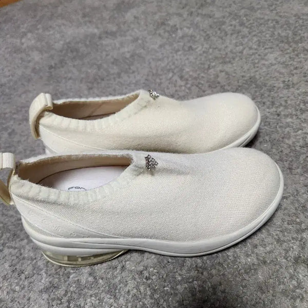 [BUNJANG] Fornarina Knit Height-Increasing Sneakers Ivory / 포나리나 니트 키높이 스니커즈 아이보리-35-230추천