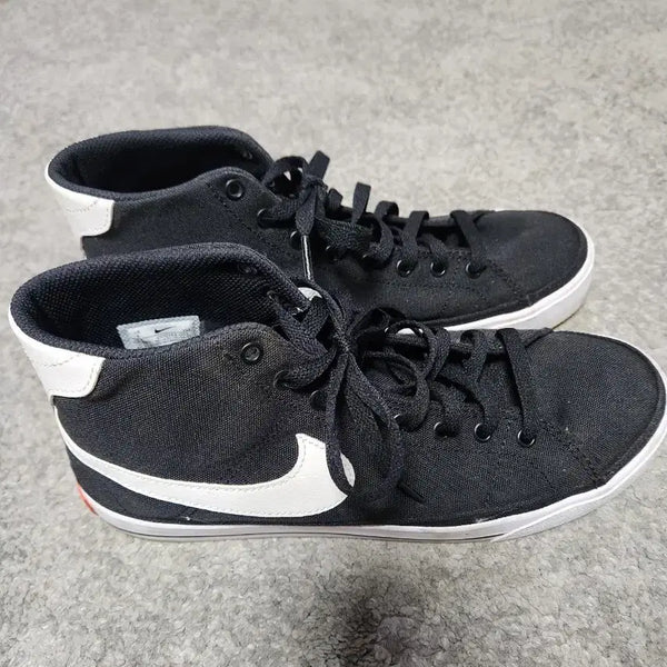 [BUNJANG] Nike Canvas Mid Black Sneakers - 270 / 나이키 캔버스 미드 블랙 스니커즈 -270