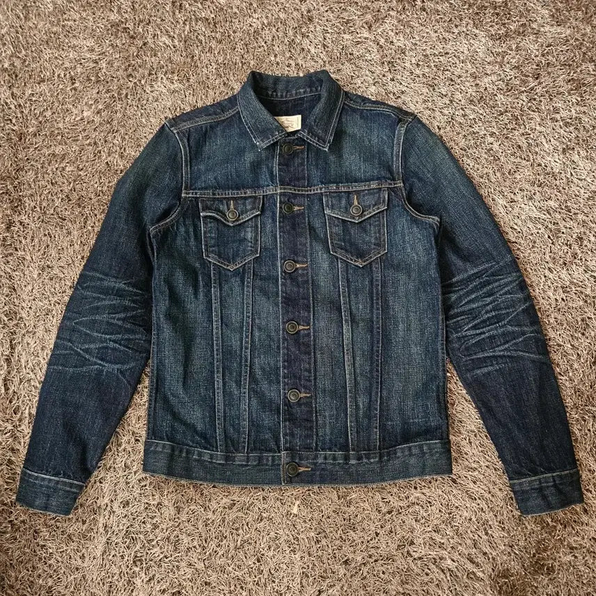 [BUNJANG] AllSaints Japanese Fabric Washed Denim Jacket - Size M / 올세인츠 제패니즈 패블릭 워시드 데님자켓 M size