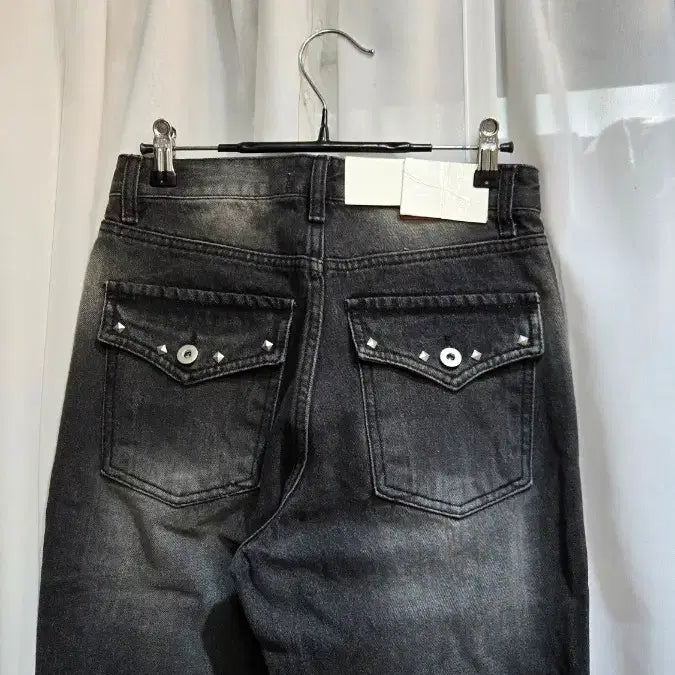 [BUNJANG] Vintage Wash Semi-Flare Denim Jeans / M싸이즈 666 뒤포켓 세미나팔 워싱 데님