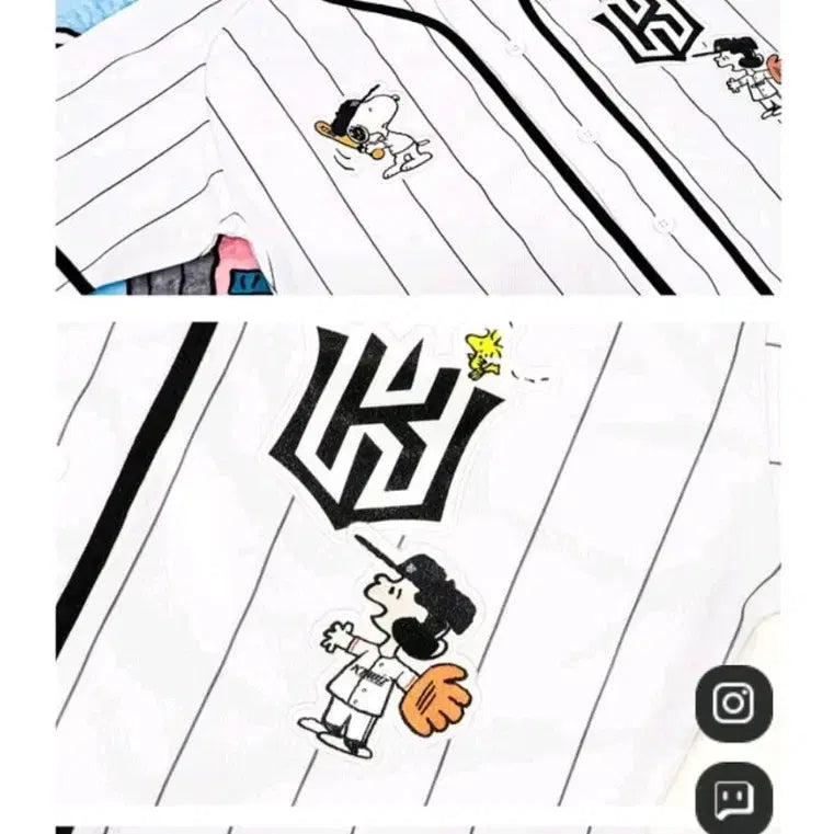 [BUNJANG] KT Wiz Snoopy Collaboration Baseball Uniform (Size 95) / 미개봉)) KTWiz KT위즈 스누피(피너츠) 콜라보 야구 유니폼