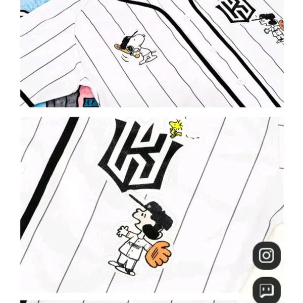 [BUNJANG] KT Wiz Snoopy Collaboration Baseball Uniform (Size 95) / 미개봉)) KTWiz KT위즈 스누피(피너츠) 콜라보 야구 유니폼