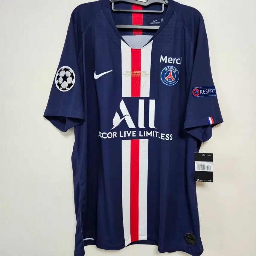 [BUNJANG] Paris Saint-Germain 2019-20 Neymar Player Issue Champions League Final Home Jersey (2XL) / [2XL]19-20 PSG 지급용 홈 네이마르 챔피언스리그 결승