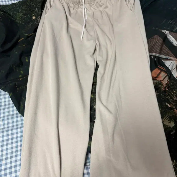 [BUNJANG] BUFF Beige Banding Wide Pants (Size 66-99) / BUFF 밴딩팬츠 베이지(66-99)