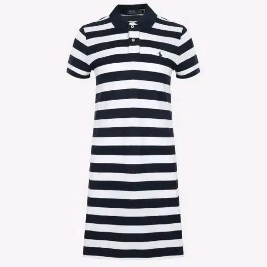 [BUNJANG] Polo Ralph Lauren Women's Striped Mesh Dress / 폴로 랄프로렌 여성 스트라이프 메쉬 원피스