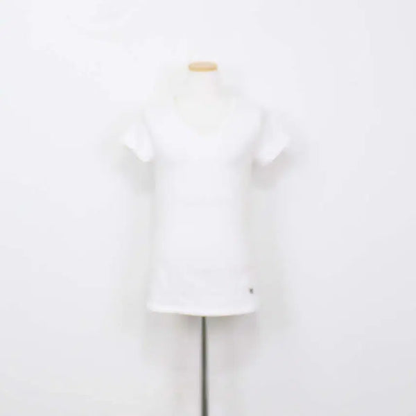 [BUNJANG] Guess Women's V-Neck T-Shirt Casual Short Sleeve Size S / [정품] 게스 여성 브이넥 티셔츠 캐주얼 반팔 S사이즈 정인샵