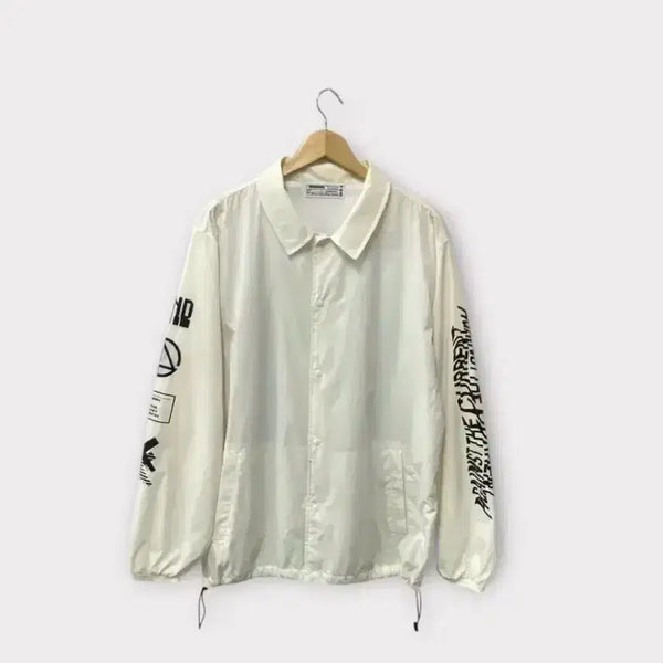 [BUNJANG] Monnalisa White Lightweight Coach Jacket L / 모나리자 화이트 경량 코치 자켓 L