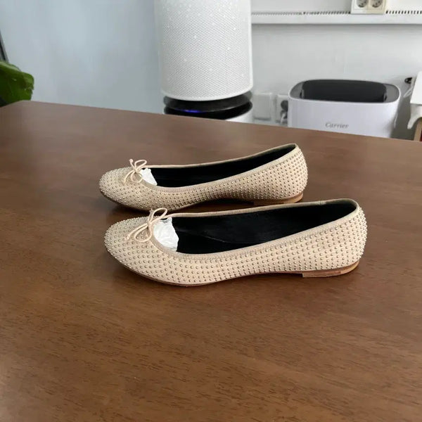[BUNJANG] Saint Laurent Studded Ballet Flats Size 36.5 / 생로랑 스터드 플랫슈즈 36.5