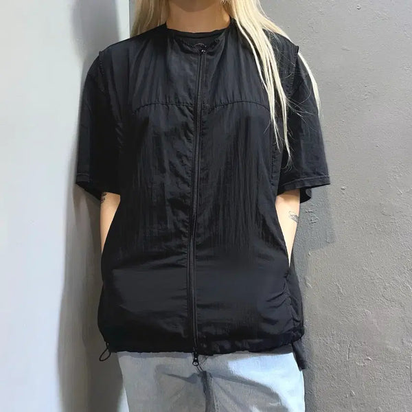 [BUNJANG] ORDA Sleeveless Zip-Up Vest / ORDA 슬리브리스 집업