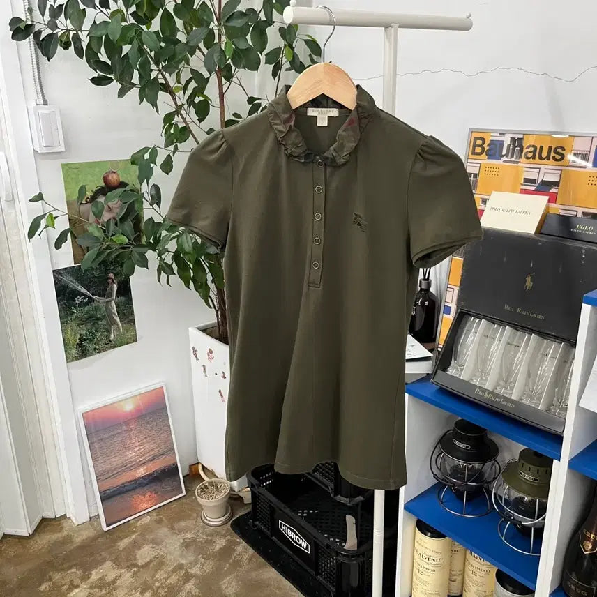 [BUNJANG] Burberry Brit Women's Pique Short Sleeve T-Shirt - Size S / 버버리브릿 우먼 피케 반팔 티셔츠 S