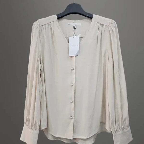 [BUNJANG] Olive des Olive Beige Blouse / 올리브데올리브 블라우스예요 새