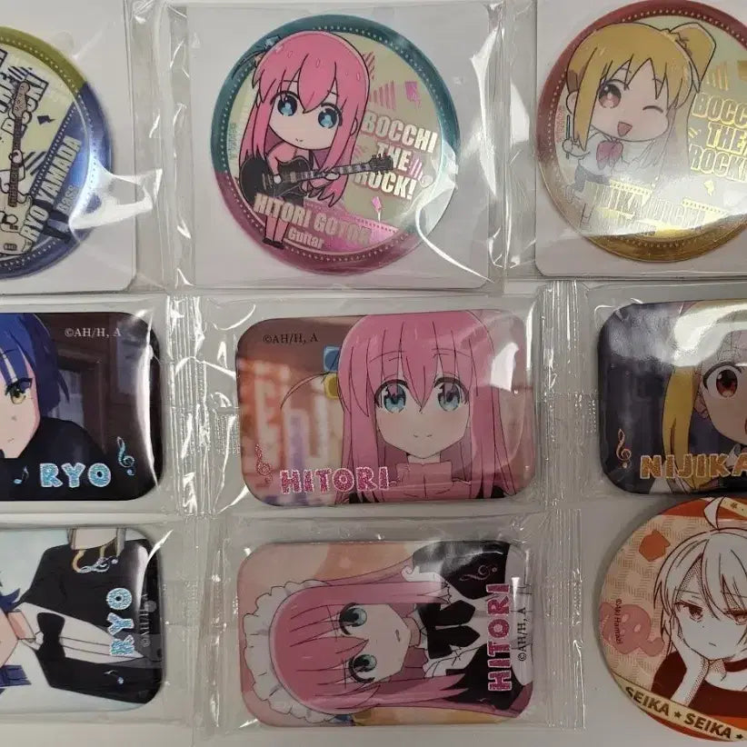 [BUNJANG] Bocchi the Rock! Gotoh Hitori, Ijichi Nijika, Yamada Ryo Can Badges / [공식] 봇치더락 고토 히토리, 이지치 니지카, 야마다 료 캔뱃지
