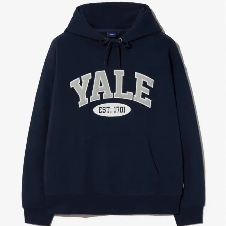 [BUNJANG] YALE Two-Tone Arch Hoodie Navy / [ws] YALE 투톤아치 후드_네이비
