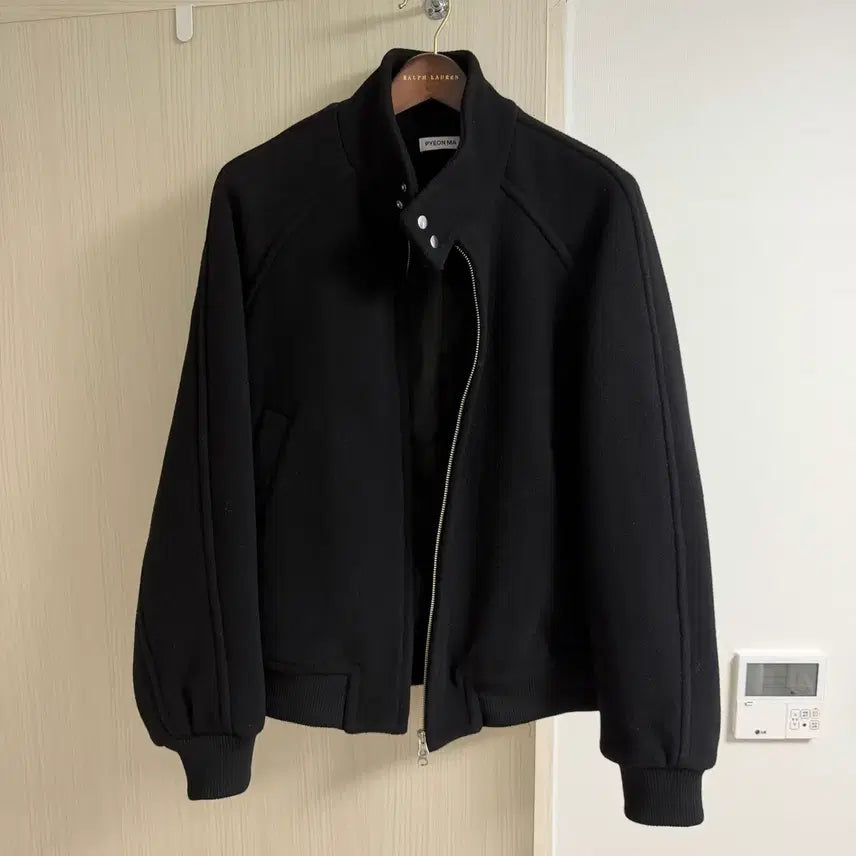 [BUNJANG] Pyunma Merino Wool Harrington Jacket Black L / 편마 메리노울 해링턴 헤링턴 자켓 블랙 L