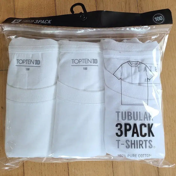 [BUNJANG] TOPTEN Cotton Short-Sleeve T-Shirts (3-Pack) / 탑텐 반팔 면티 3장 들이