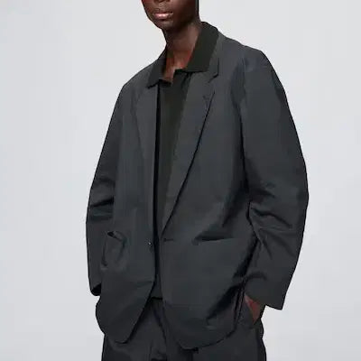 [BUNJANG] Uniqlo U Relaxed Fit Jacket Black / 새상품) 유니클로U 릴랙스핏재킷 블랙 / L