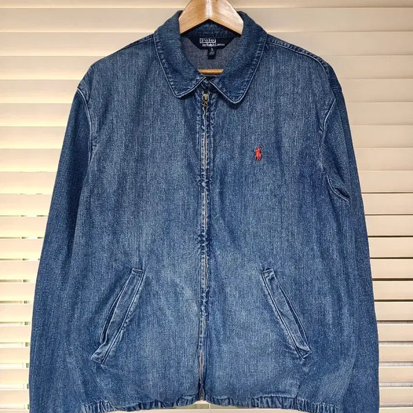 [BUNJANG] Polo Ralph Lauren Bayport Indigo Windbreaker Jacket XL / 폴로 랄프로렌 베이포트 윈드브레이커 청자켓(QR정품)  XL