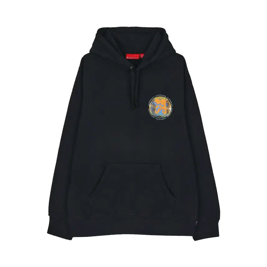 [BUNJANG] Supreme Embroidered Hooded Sweatshirt Black M (20SS) / [M] 슈프림 엠브리오 후드 스웨트셔츠 블랙 - 20SS