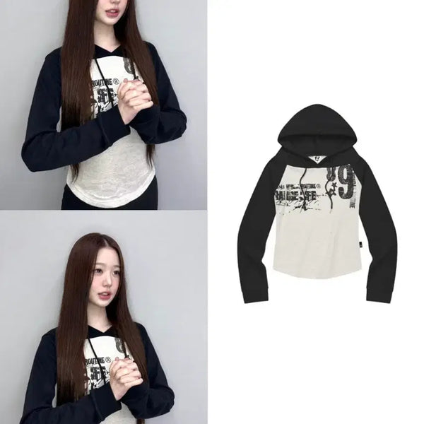 [BUNJANG] LMR Jang Wonyoung Cropped Hoodie / LMR 장원영 손민수 후드티