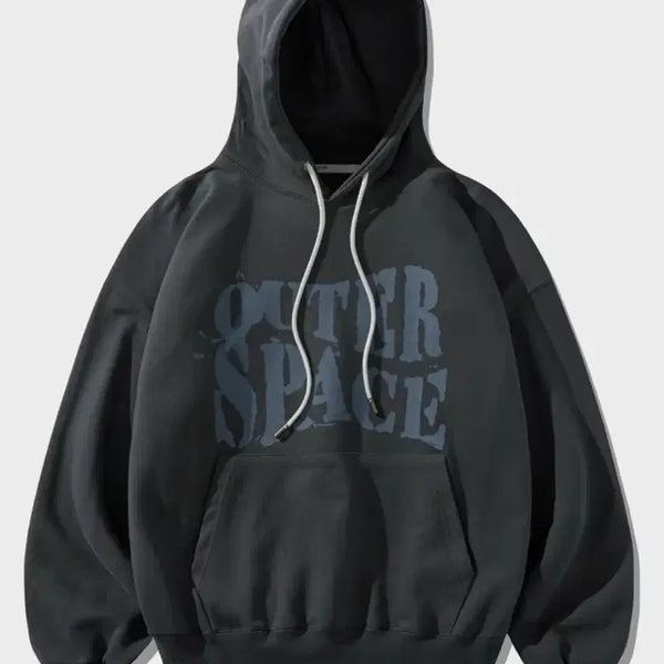 [BUNJANG] Azcatone Space Heavy Cotton Hoodie Deep Grey / (M) 에즈카톤 스페이스 헤비코튼 후드 딥그레이