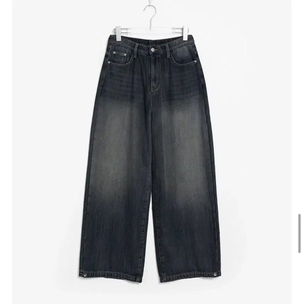 [BUNJANG] Dangdang Girl Plus Size 3XL Brushed Denim Pants Vintage Medium Blue / 당당걸 빅사이즈 3XL 기모 데님 팬츠 빈티지 중청
