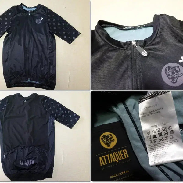 [BUNJANG] Attaquer Women's Italian Made Cycling Jersey - Black / ATTAQUER/사이클복 여성 반팔 이태리제/자전거의류/5/