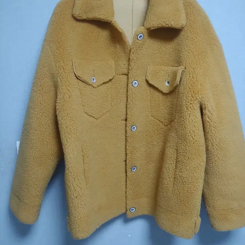 [BUNJANG] Lapiaf Real Wool Jacket Yellow (Size 66) / 라삐아프 Lapiaf 리얼양모자켓 엘로우(사이즈 66)