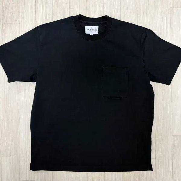 [BUNJANG] Solid Homme Pocket Short Sleeve T-Shirt Black 48 / 솔리드옴므 포켓 반팔 티셔츠 블랙 48