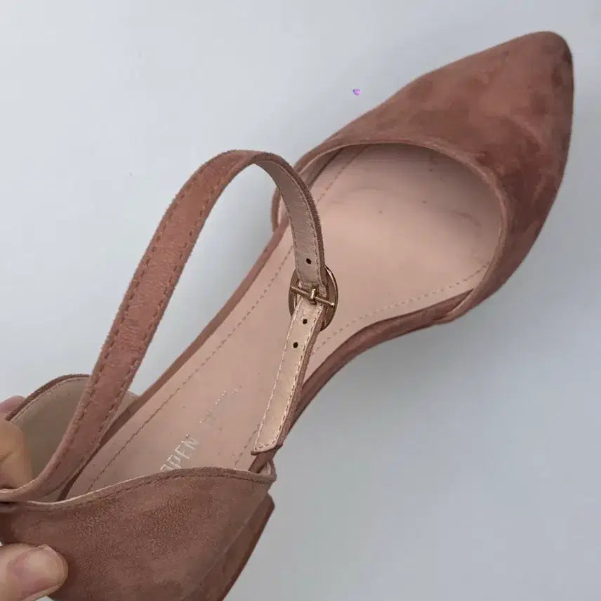 [BUNJANG] Pink Pointed Toe Ankle Strap Heels (235-240) / 핑크색 뾰족구두 앵클 스트랩구두 존예구두 데이트룩 235-240사이즈