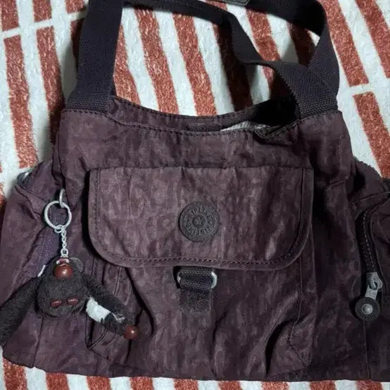 [BUNJANG] Vintage Kipling Shoulder Bag Purple / 빈티지 키플링 숄더백 퍼플