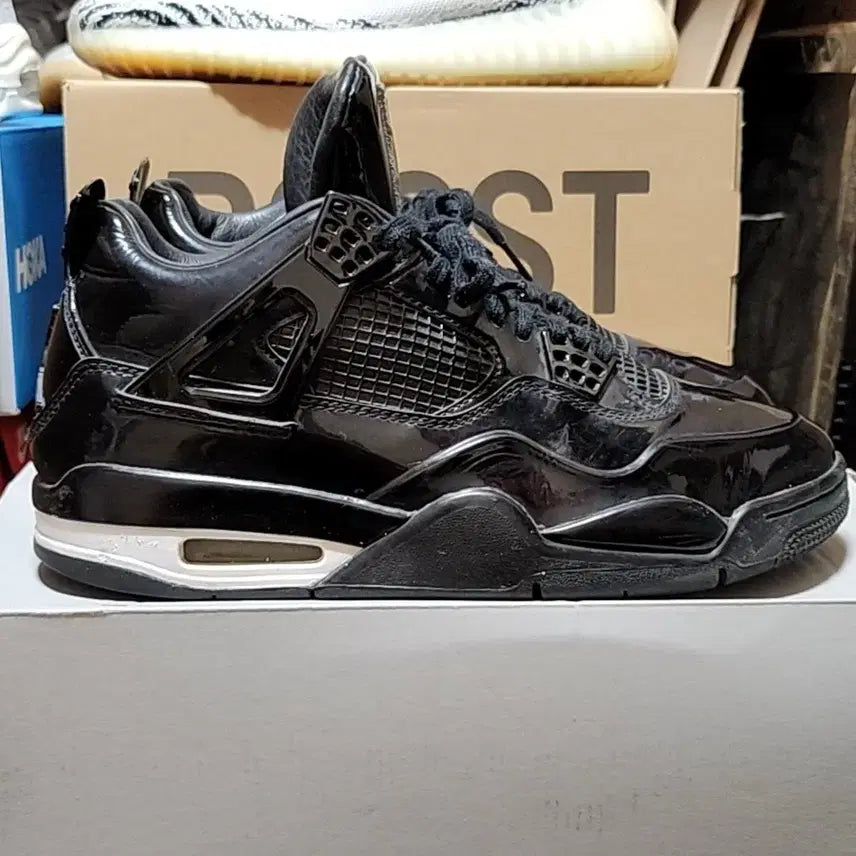 [BUNJANG] Nike Jordan 4 11Lab4 Darth Vader Black Enamel Men's US 8.5 / 나이키 265 조던4 11lab4 다스베이더