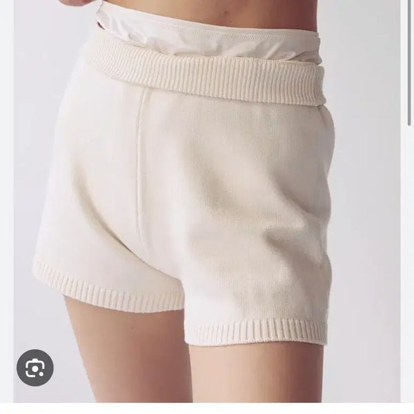 [BUNJANG] KUHOplus Knit Shorts Ivory / 구호플러스 니트 반바지 아이보리