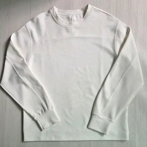[BUNJANG] YUMER White Tencel Spandex Sweatshirt Size 2 / 유메르 화이트 텐셀 스판 맨투맨 티셔츠 2