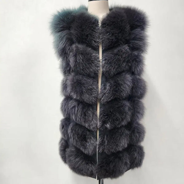 [BUNJANG] LOYAL REAL FOX 100% Natural Fox Fur Vest XL / LOYAL REAL FOX 천연 여우털 퍼 조끼 XL