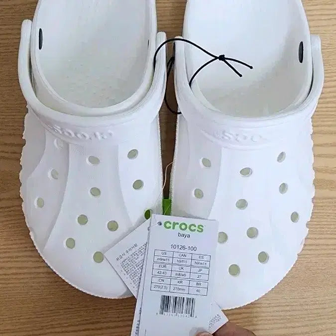 [BUNJANG] Crocs Baya Clog White / 크록스 바야클로그 화이트 270