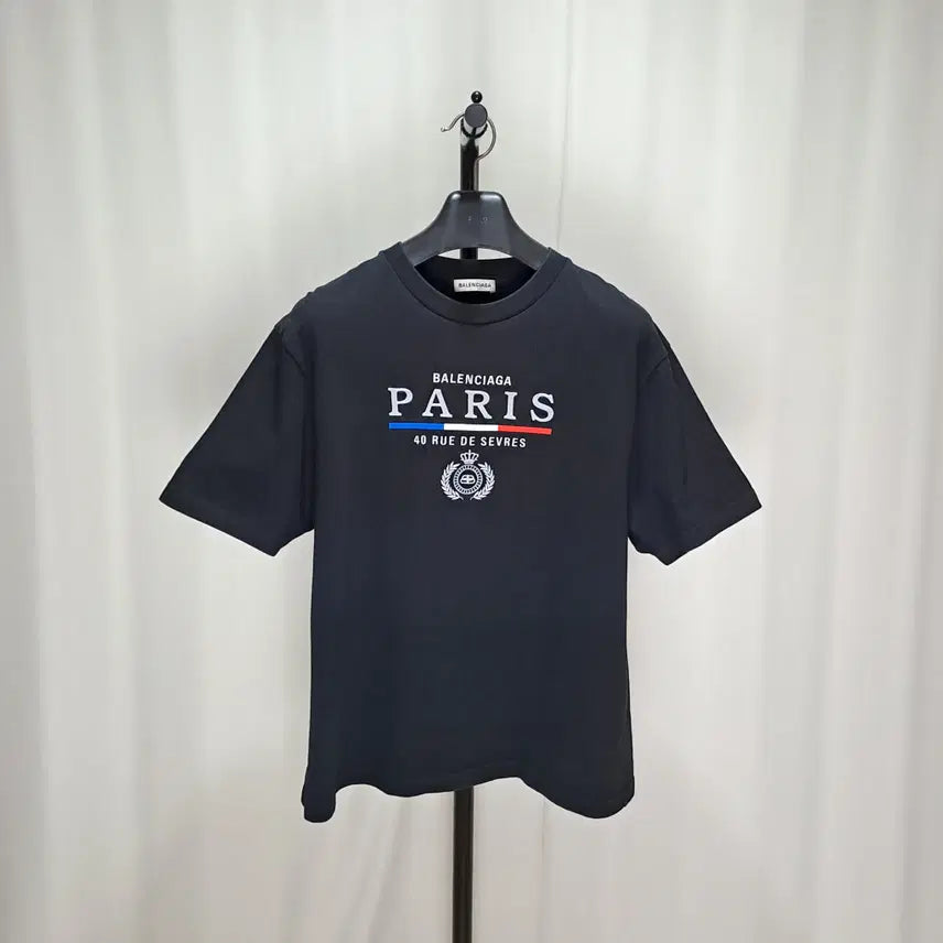 [BUNJANG] Balenciaga Paris Short Sleeve T-Shirt M / (택포) 발렌시아가 파리스 반팔티셔츠 M C8