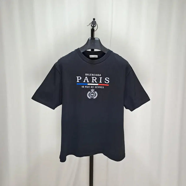 [BUNJANG] Balenciaga Paris Short Sleeve T-Shirt M / (택포) 발렌시아가 파리스 반팔티셔츠 M C8