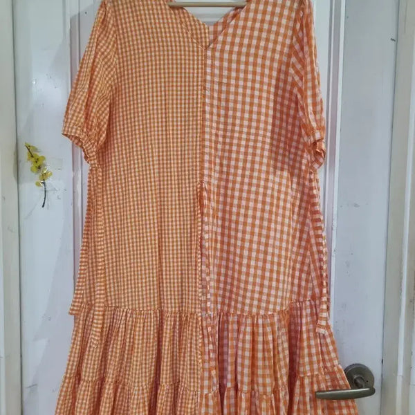 [BUNJANG] Women's Summer Cotton Long Dress / 여름 시원한 고급스러운 디자인이쁜  면  롱원피스  깨끗해요