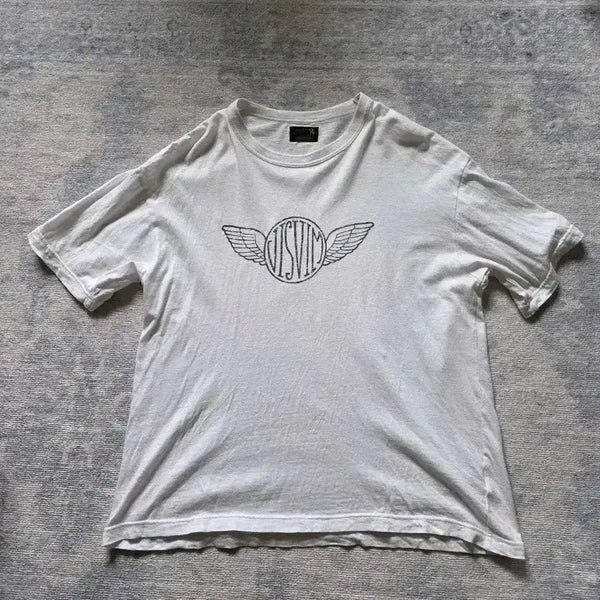 [BUNJANG] Visvim Contrary Dept. Logo T-Shirt / 비즈빔 컨트라리뎁트 로고 반팔 티셔츠 visvim contrarydept