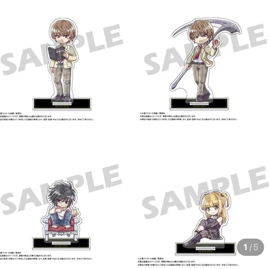 [BUNJANG] DEATH NOTE ANICRAFT Picopare Acrylic Stand / 데스노트 DEATH NOTE ANICRAFT 피코파레 아크릴 스탠드