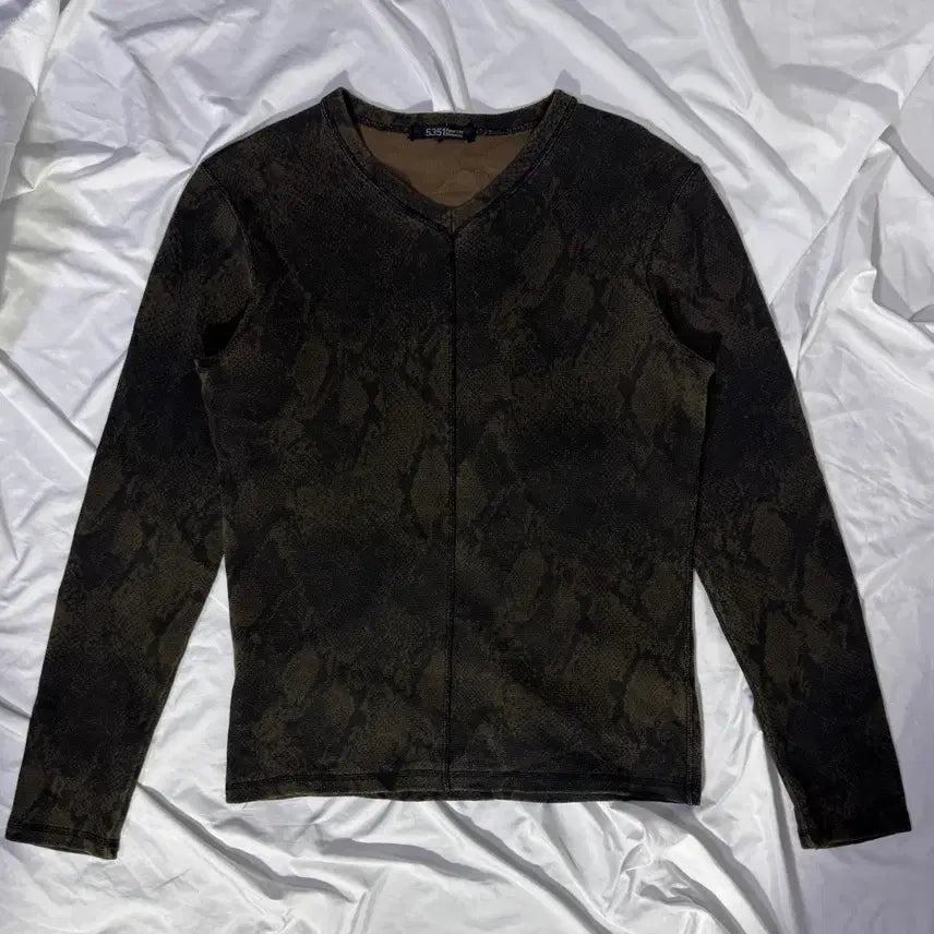 [BUNJANG] 5351 Pour Les Hommes Python Pattern Long Sleeve Shirt / 5351 pour les hommes 파이톤 롱슬리브