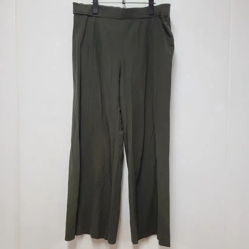 [BUNJANG] COS Banding Wide Slacks Khaki Cotton / 코스 밴딩 와이드 슬랙스 77
