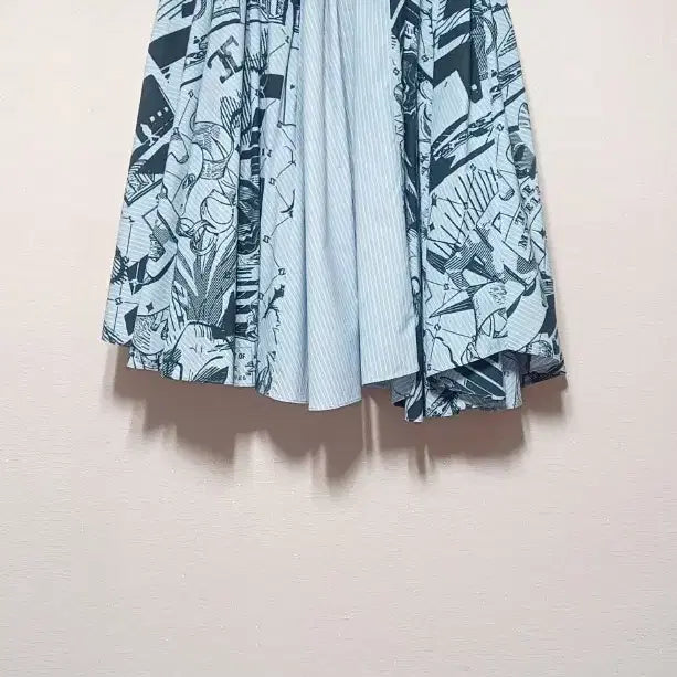 [BUNJANG] TIME POSTMODERN Graphic Print Patchwork Flare Long Skirt / 타임 그래픽 프린트 플레어 롱스커트 26