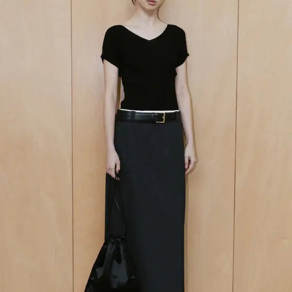 [BUNJANG] TheAperture H-Line Skirt Grey S / 디애퍼처 에이치 라인 스커트 그레이 s