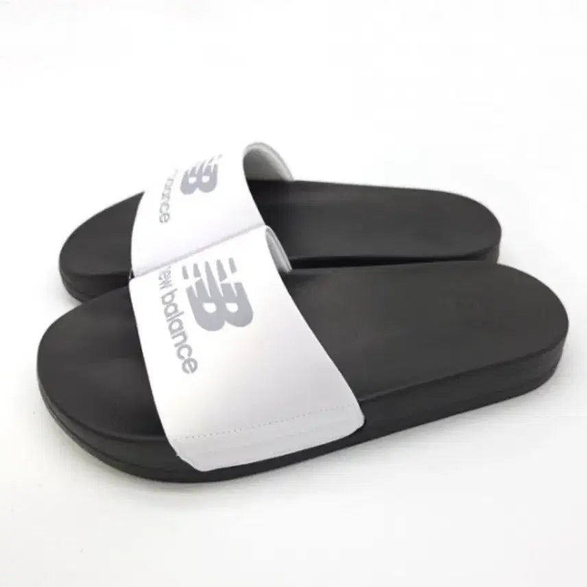 [BUNJANG] New Balance Slides Black/White / 뉴발란스 슬리퍼 블랙/화이트