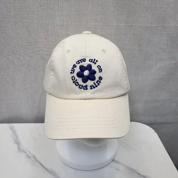 [BUNJANG] The Store Ivory Ball Cap with Flower Embroidery / 더 스토어 아이보리 볼캡 (416